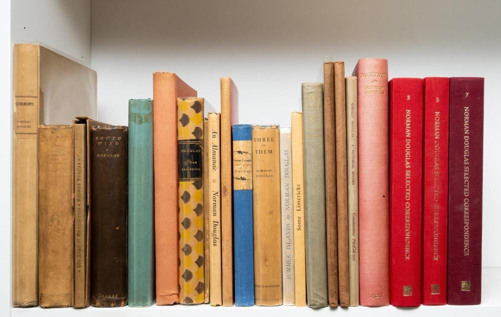 Douglas Stannus Gray comparable auction result: douglas norman unprofessional tales first edition 1901 and 21 others by the same some signed 22