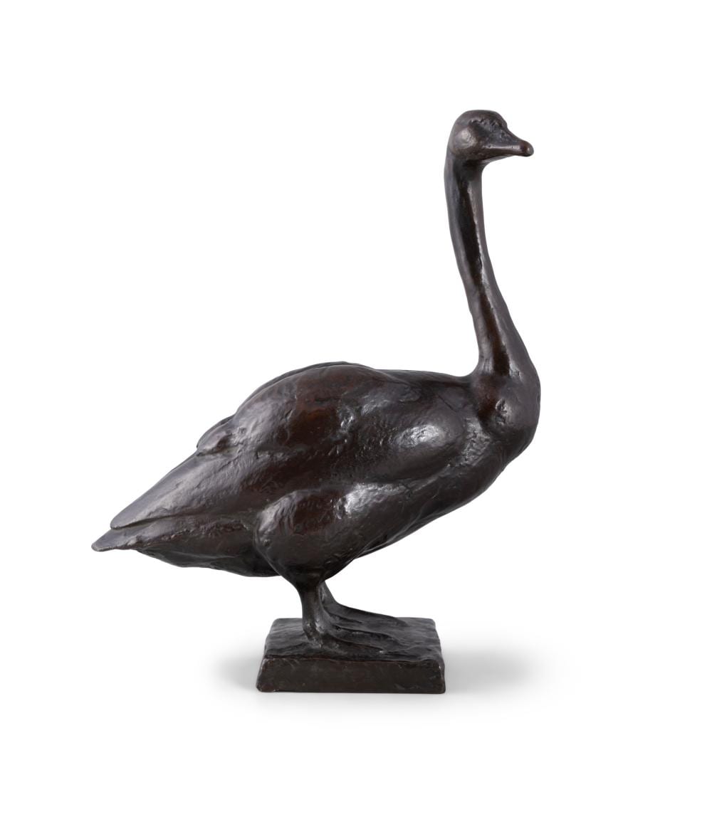 August Gaul comparable auction result: august gaul 1869 1921 young swan bronze 30cm high signed and stamped with foundry mark h noack berlin friedenau
