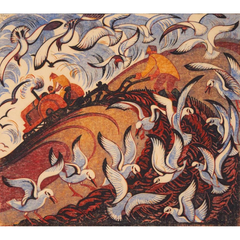 Sybil Andrews comparable auction result: sybil andrews 1898 1992 wings 1979 c sa 74