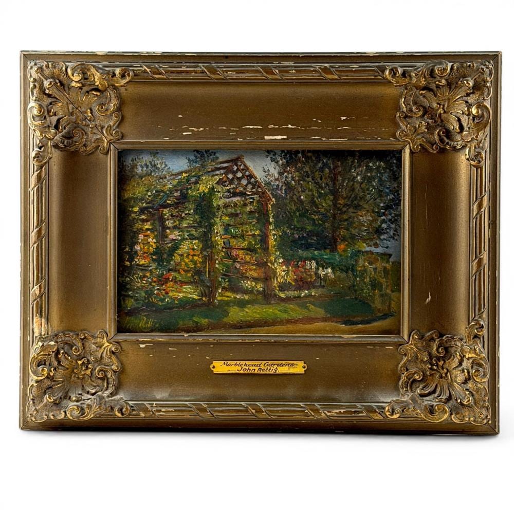 John Rettig comparable auction result: john rettig american 1855 1932 marblehead gardens
