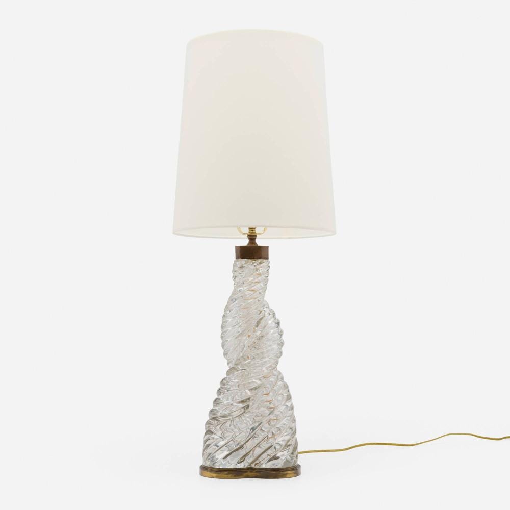 Paolo Venini comparable auction result: paolo venini table lamp