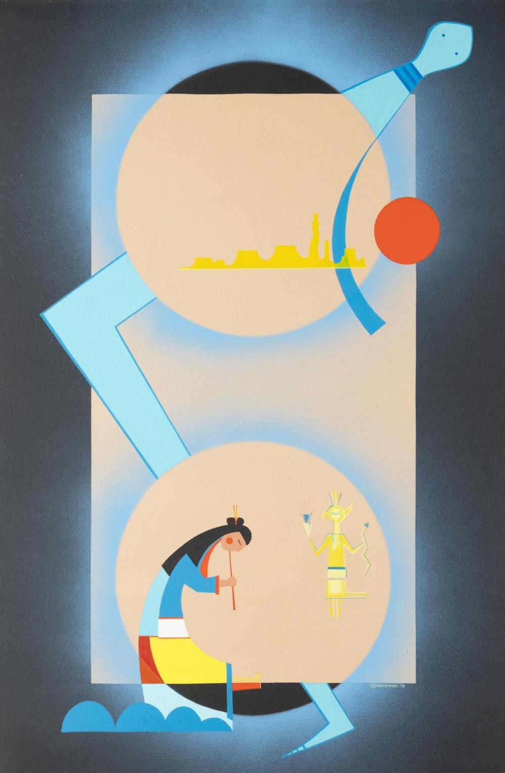 Chethlahe comparable auction result: david chethlahe paladin 1926 1984 song for the yellow world 1978