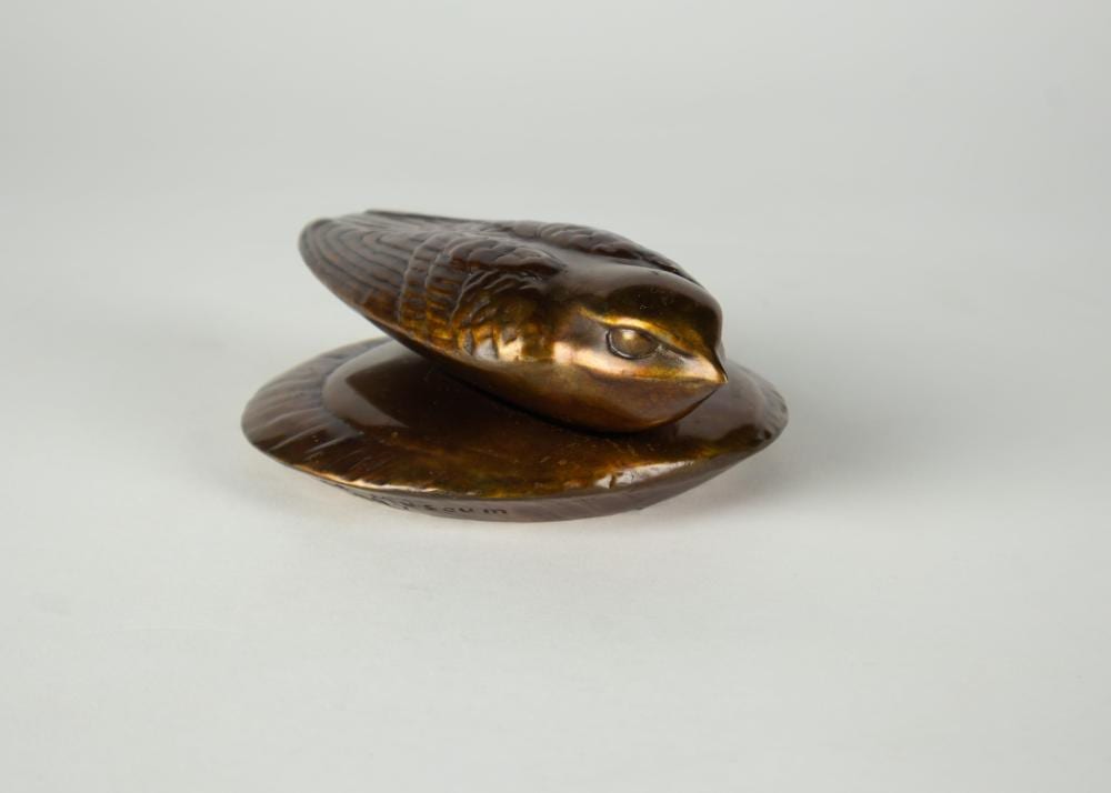 Steve Kestrel comparable auction result: steve kestrel b 1948 nesting nightjar and her hidden nest 1997
