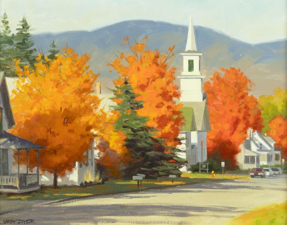 Jimmy Dyer comparable auction result: jimmy dyer b 1956 new england autumn