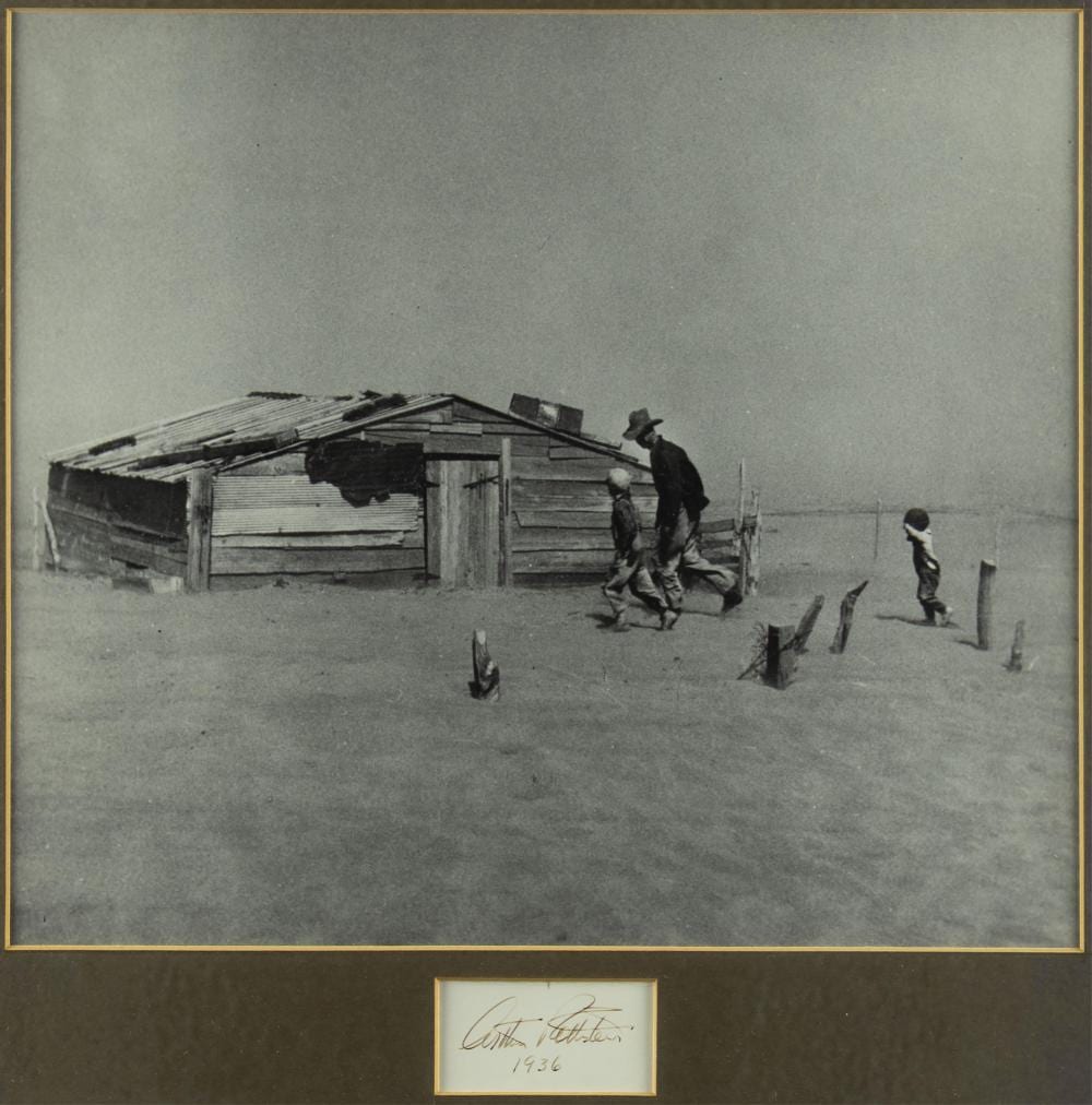 Arthur Rothstein comparable auction result: arthur rothstein 1915 1985 dust storm 1936