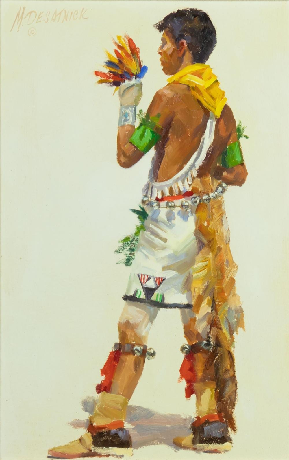 Mike Desatnick comparable auction result: mike desatnick b 1943 ceremonial feathers