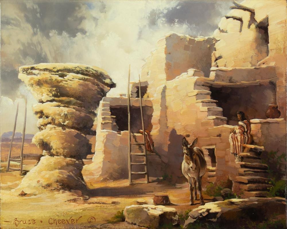 Bruce Cheever comparable auction result: bruce cheever b 1958 hopi dance rock