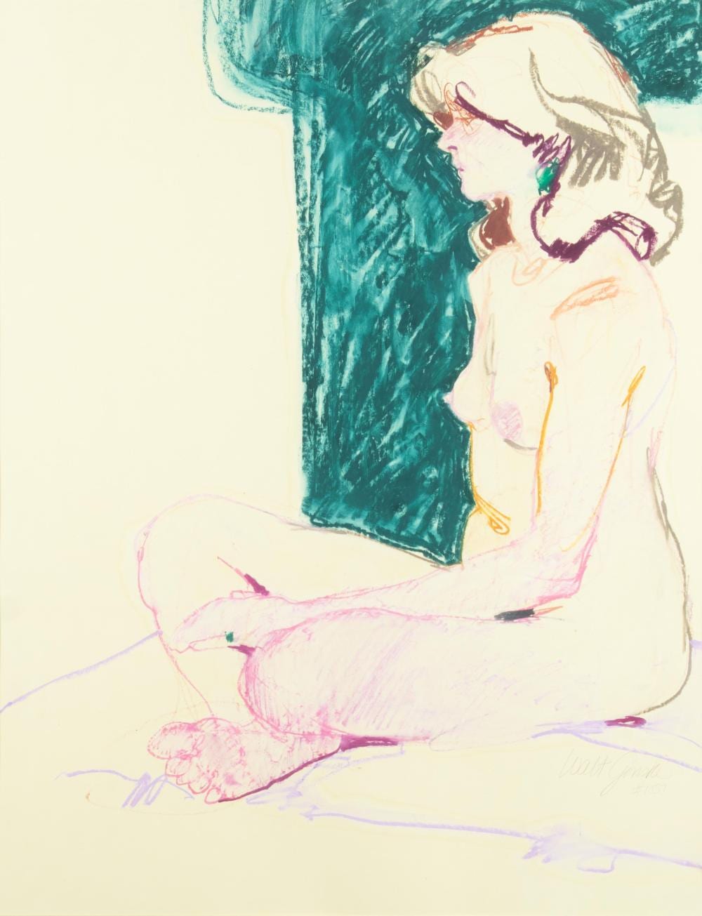 Walt Gonske comparable auction result: walt gonske b 1942 figure study 1037