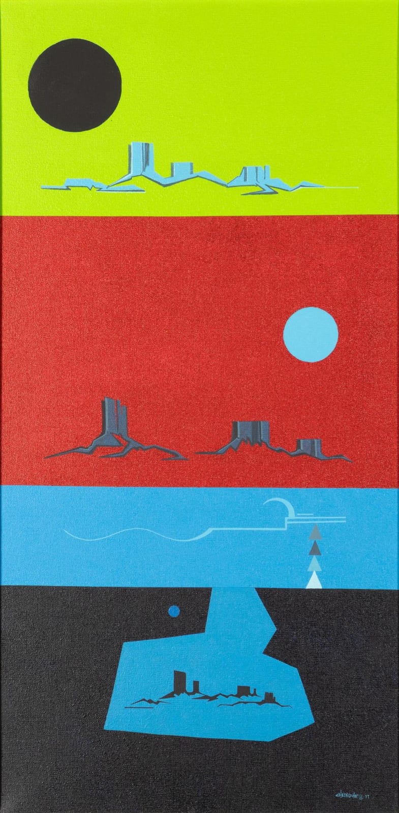 Chethlahe comparable auction result: david chethlahe paladin 1926 1984 3 dream worlds of the navajo 1977