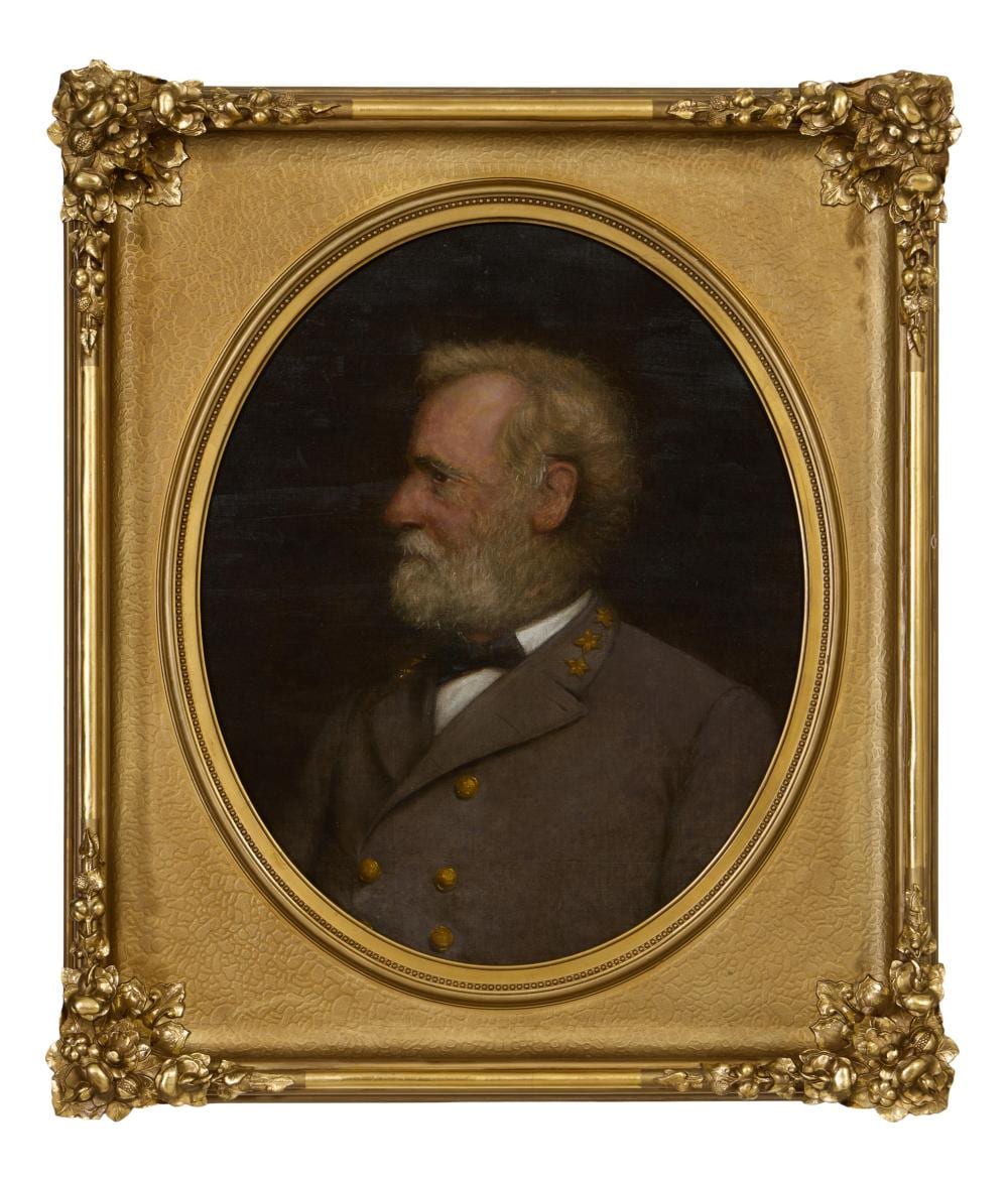 Nicola Marschall comparable auction result: nicola marschall american alabama 1829 1917 portrait of robert e lee 1898 h 30 in w 25 in framed h 36 1 2 in w 31 1 2 in