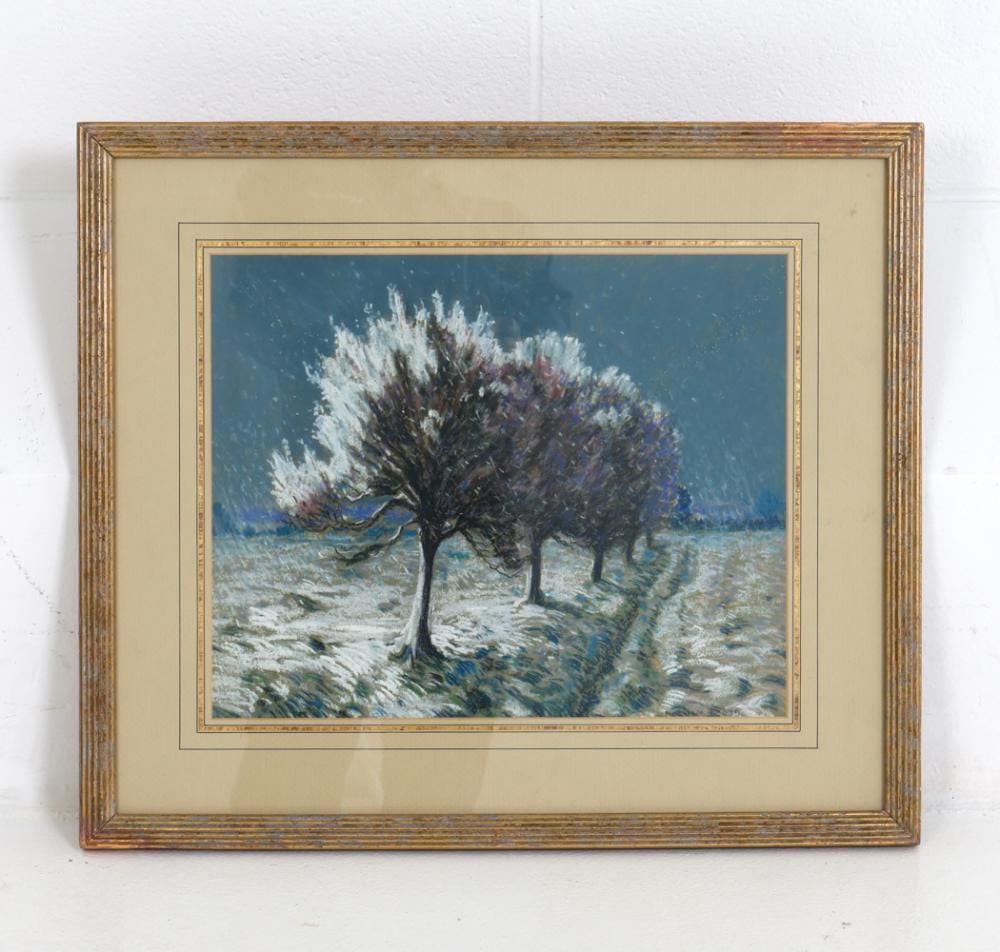 Norman Lloyd comparable auction result: norman lloyd australian british pastel painting