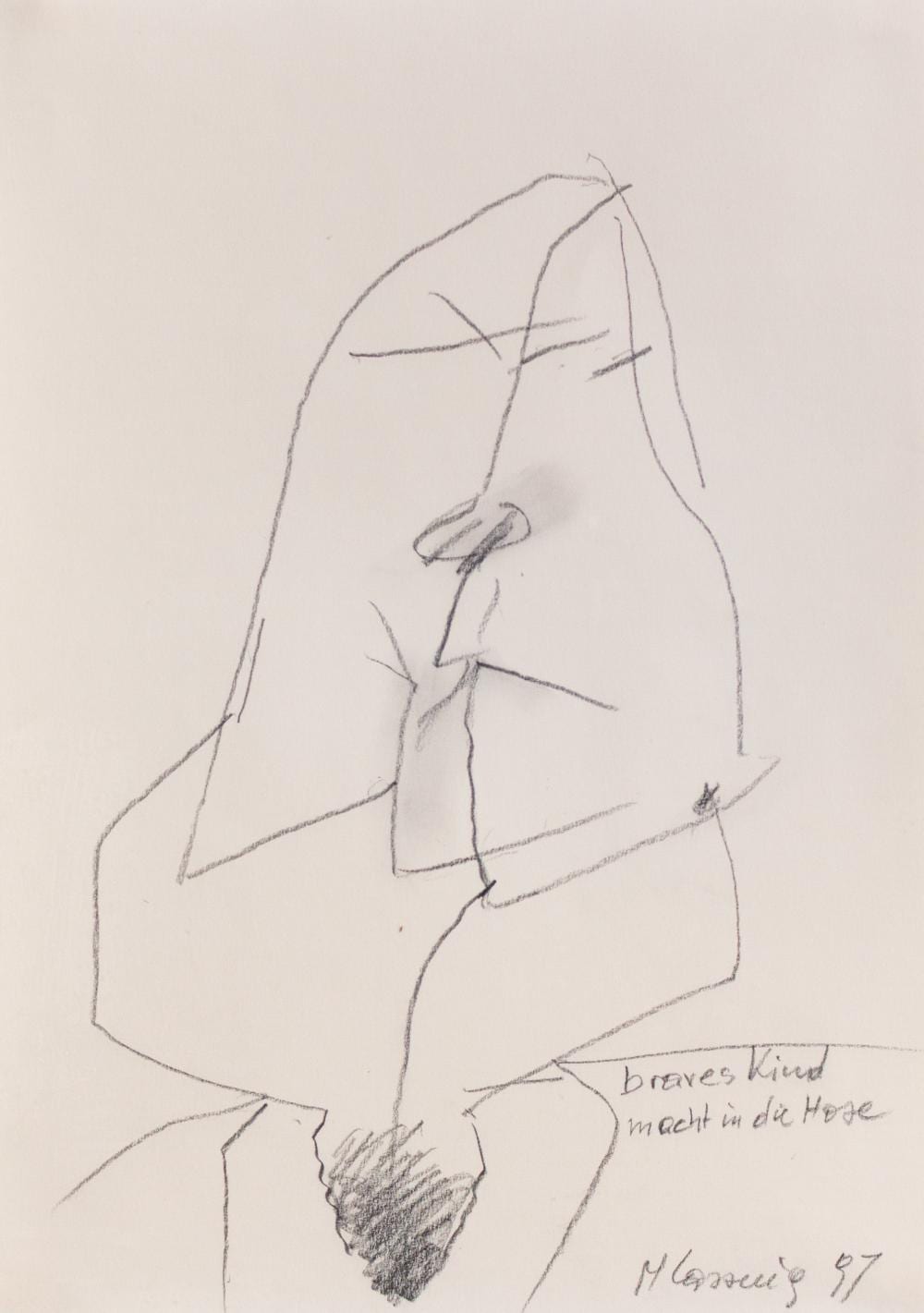 Maria Lassnig comparable auction result: maria lassnig 1919 kappel am krappfeld wien 2014