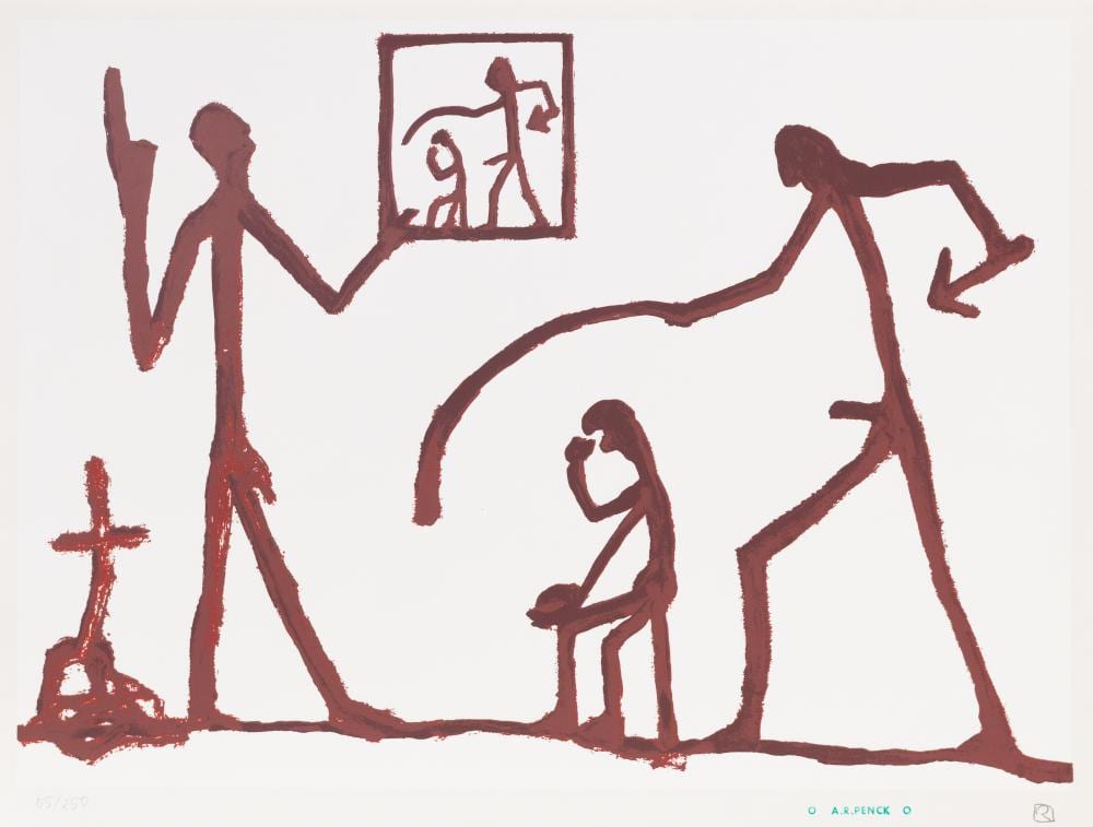 A. R. Penck comparable auction result: a r penck 1939 dresden z rich 2017