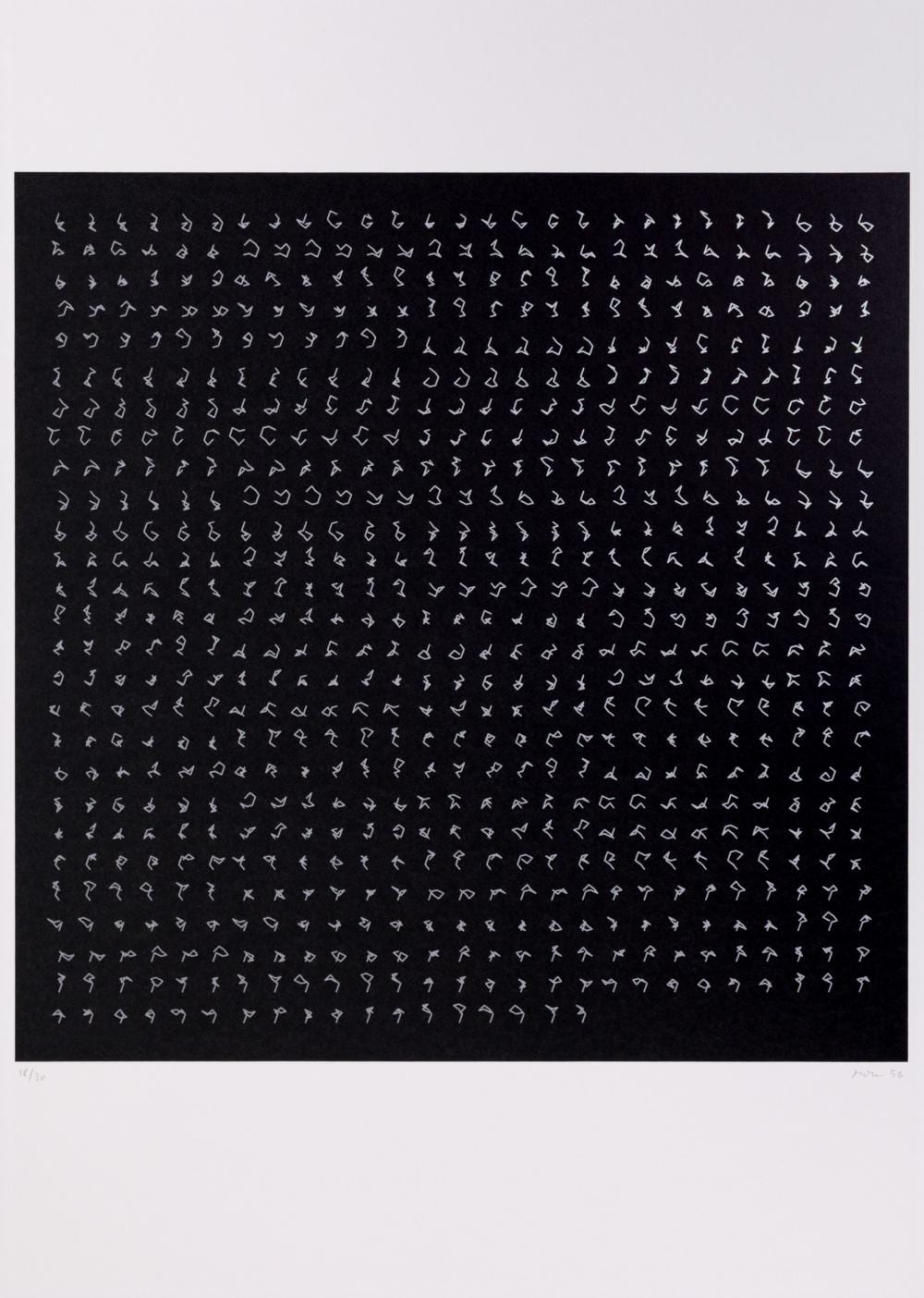Manfred Mohr comparable auction result: manfred mohr 1938 pforzheim lebt in new york