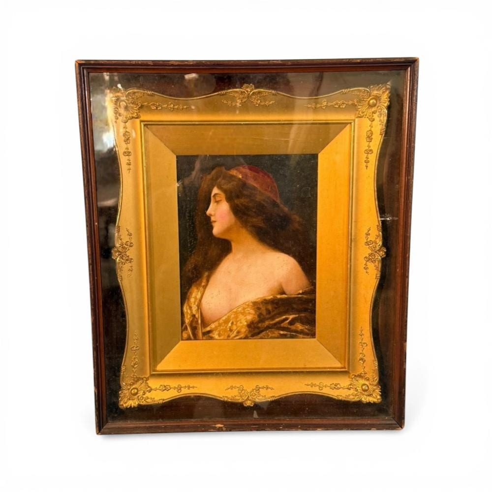 Angelo Asti comparable auction result: victorian school portrait of a young woman oil on canvas after angelo asti