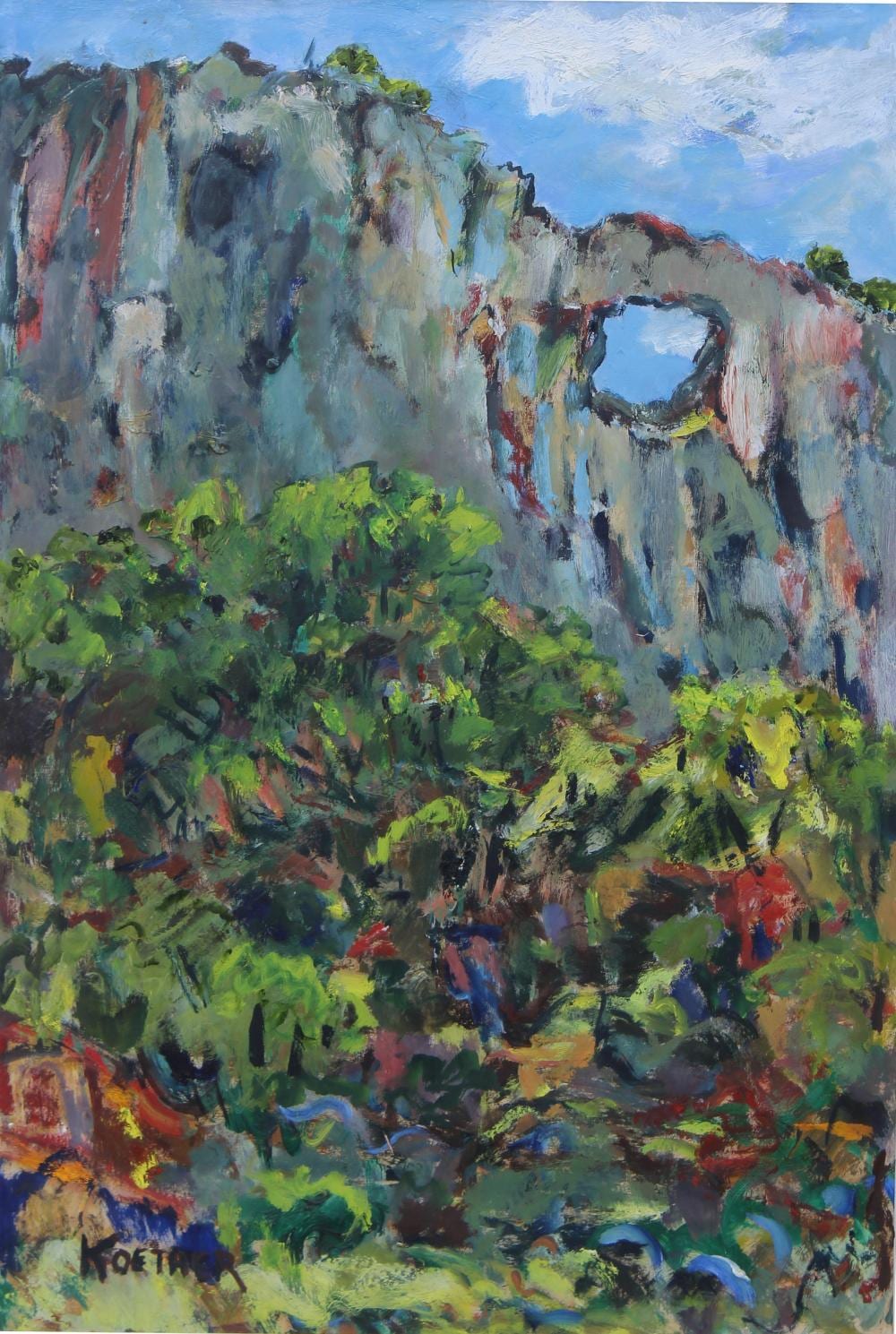Thomas Koether comparable auction result: thomas koether ny fl b 1940 yanky creek