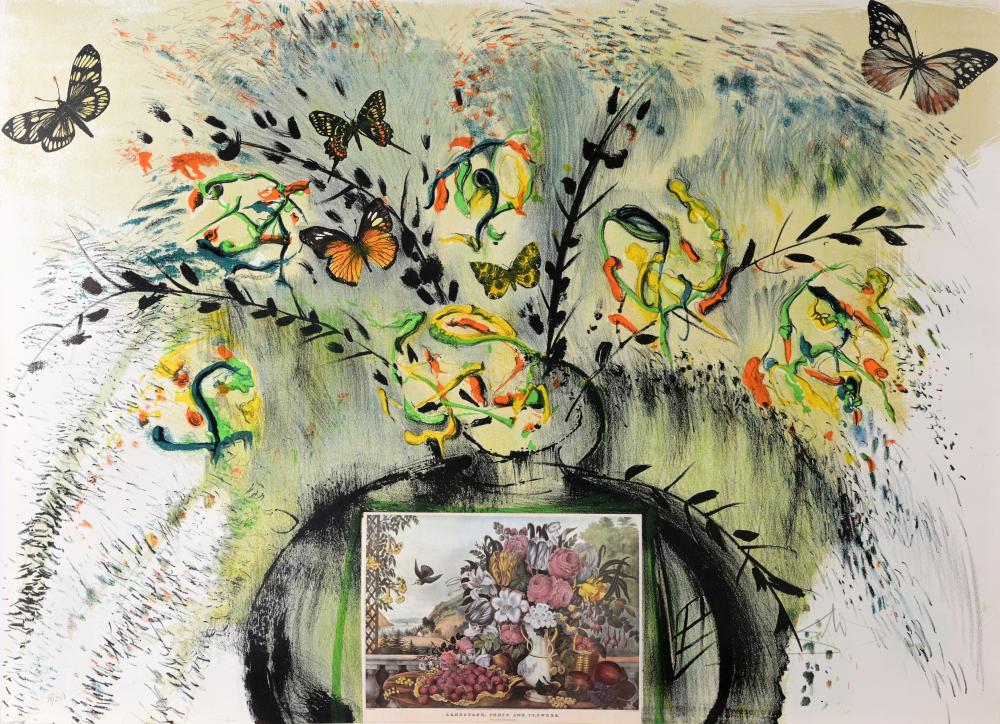 Salvador Dali - Currier & Ives: Flowers and Fruit sold by Helmuth Stone, lot 201 — auction record photograph