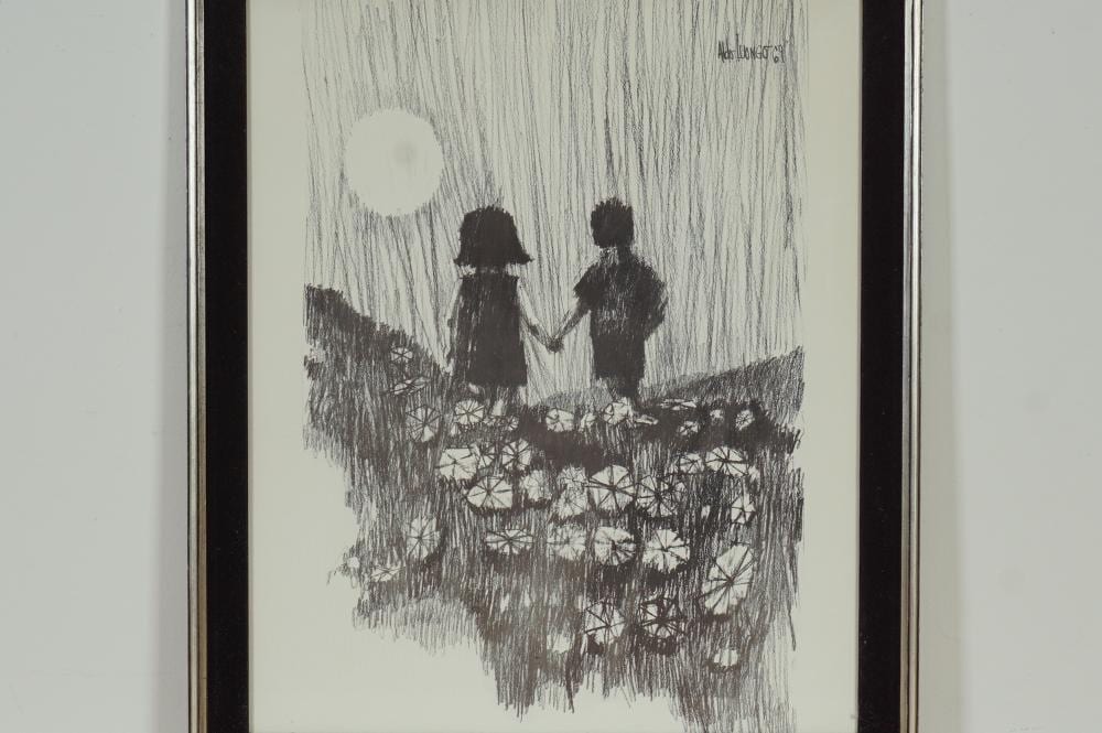aldo luongo lithograph on paper holding hands · Lion and Unicorn · 2026-04-25 Aldo Luongo comparable auction result: aldo luongo lithograph on paper holding hands