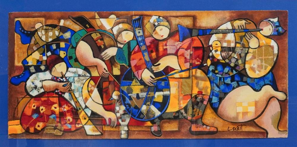Dorit Levi comparable auction result: dorit levi israeli b 1952 unity serigraph signed l r and numbered 3 50 l l frame 23 x 38 3 4 in 58 4 x 98 4 cm