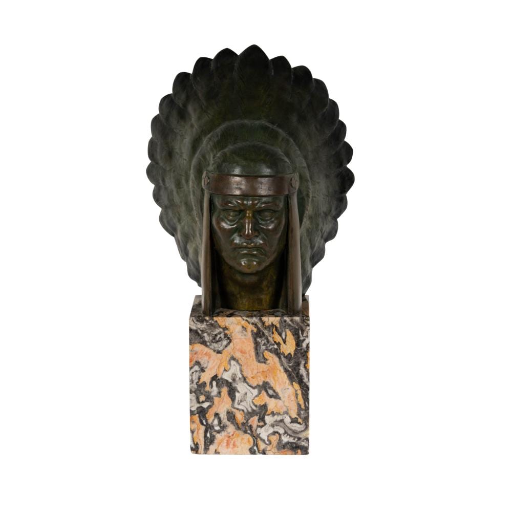 Georges Raoul Garreau comparable auction result: georges raoul garreau 1885 1955 indian chief