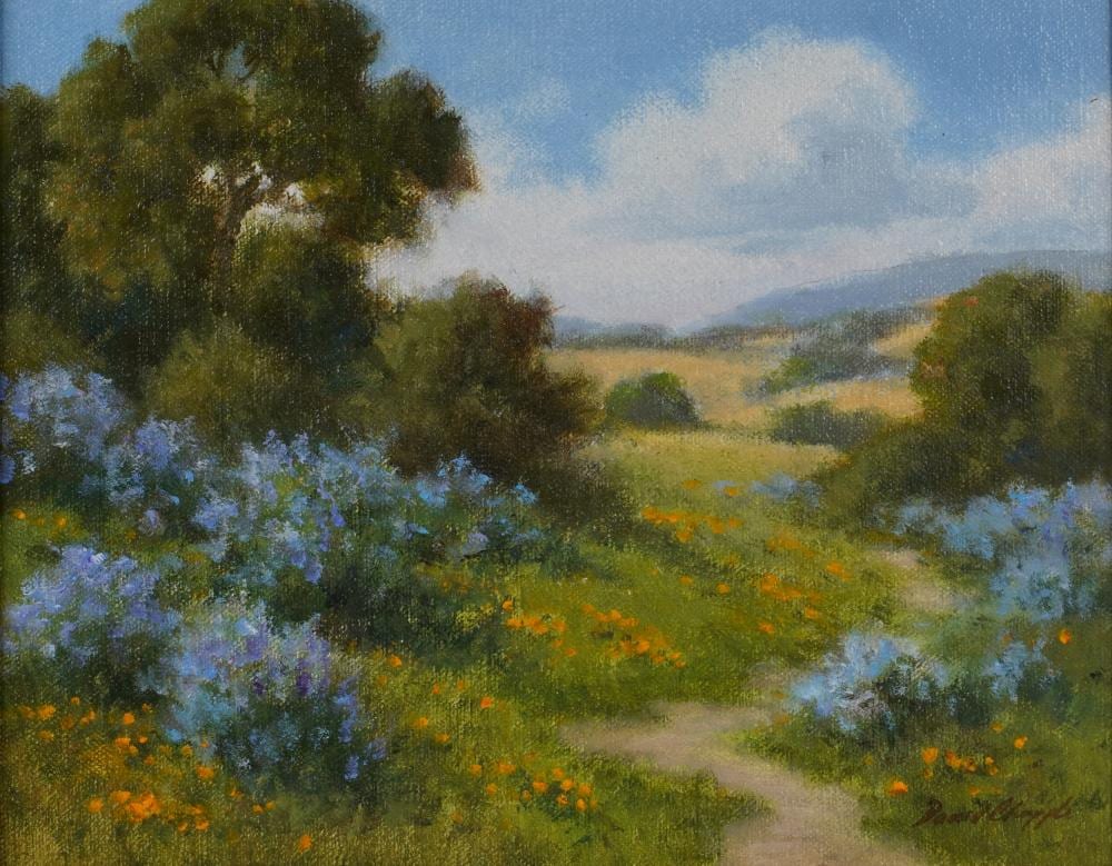 David Chapple comparable auction result: david chapple b 1947 canyon lilacs