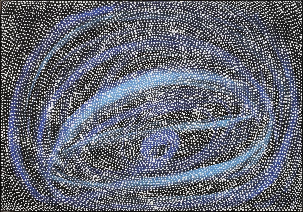 Sabrina Robertson Nangala comparable auction result: sabrina robertson nangala milky way acrylic on belgian linen 56cm x 80cm