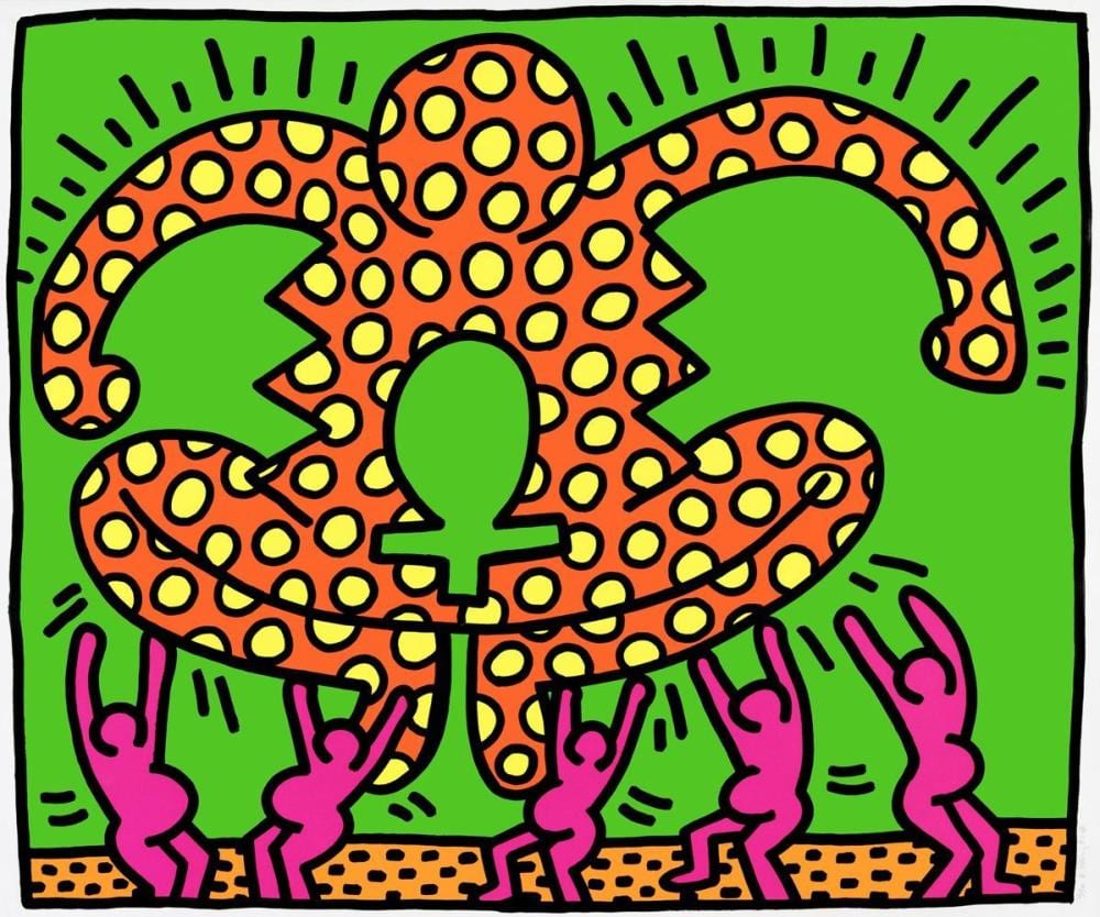 Keith Haring_Untitled, Pl.5 from 'The Fertility Suite' comparable sale