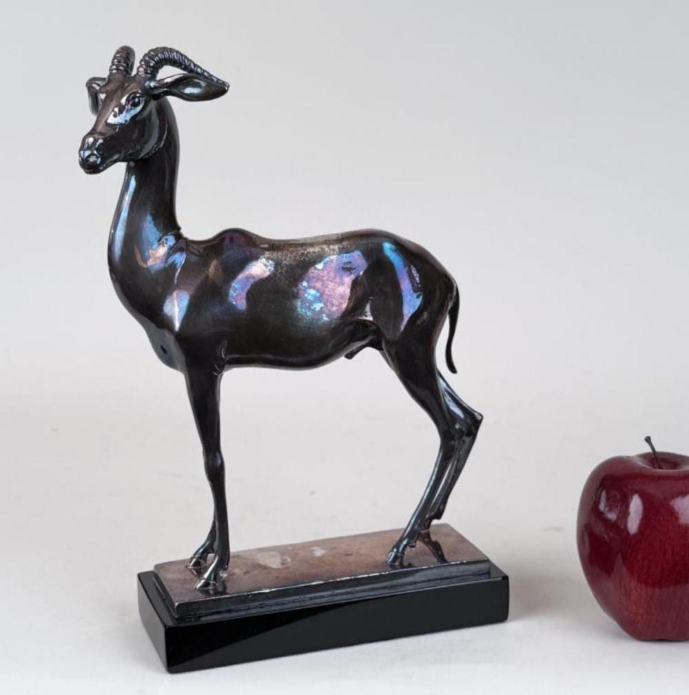 Allan Clark comparable auction result: allan clark silvered bronze saudi gazelle