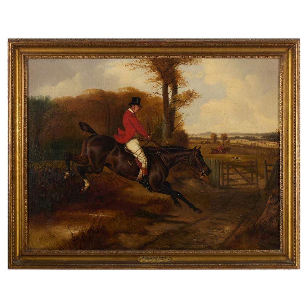 Alfred Wheeler comparable auction result: alfred wheeler 1852 1932 taking the fence