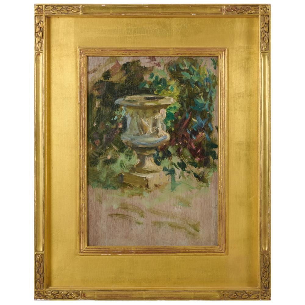 irving ramsay wiles 1861 1948 garden scene peconic ny · STAIR · 2026-04-30 Irving Ramsey Wiles comparable auction result: irving ramsay wiles 1861 1948 garden scene peconic ny