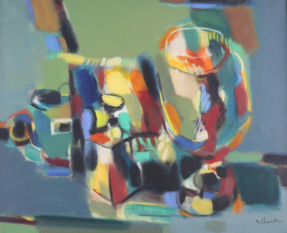 jean chevolleau french 1924 1996 painting nature morte au verre ballon 1968 · Taylor & Harris · 2026-05-17 Jean Chevolleau comparable auction result: jean chevolleau french 1924 1996 painting nature morte au verre ballon 1968