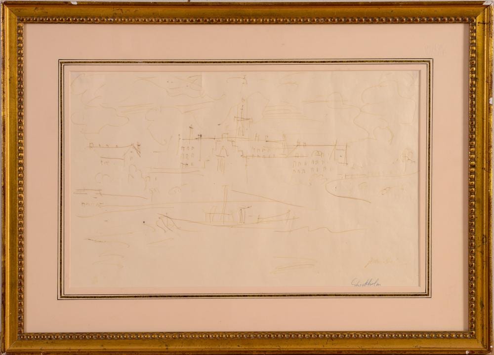 Jean Dufy comparable auction result: jean dufy 1888 1964 vue de stockholm