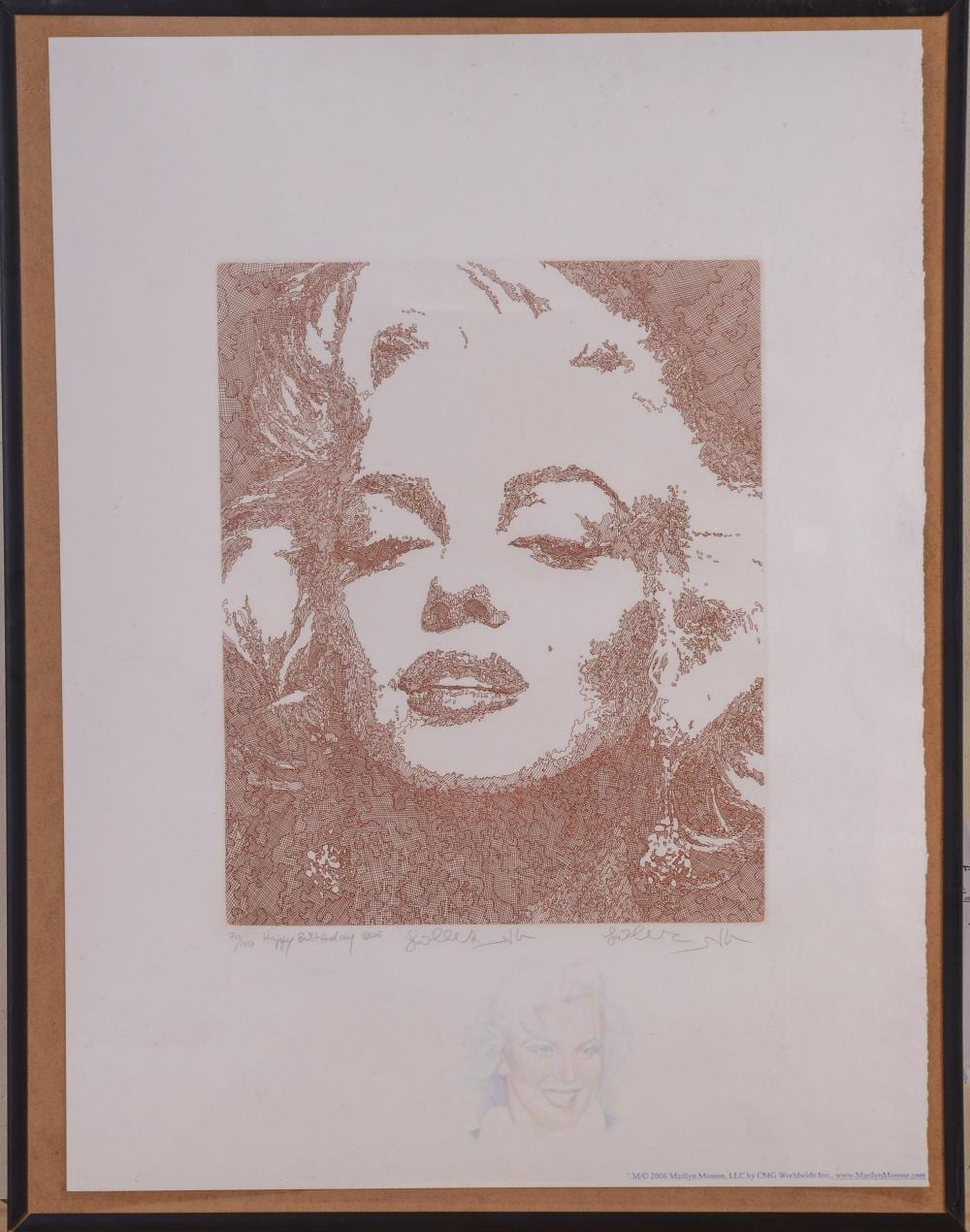 Guillaume Azoulay comparable auction result: guillaume azoulay b 1949 happy birthday marilyn