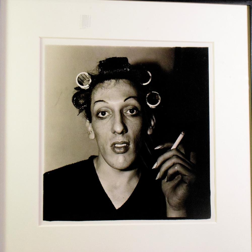 Diane Arbus comparable auction result: diane arbus photo young man in curlers
