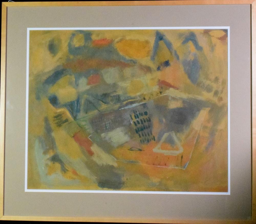 Gina Knee comparable auction result: gina knee 1898 1982 abstract gouache painting