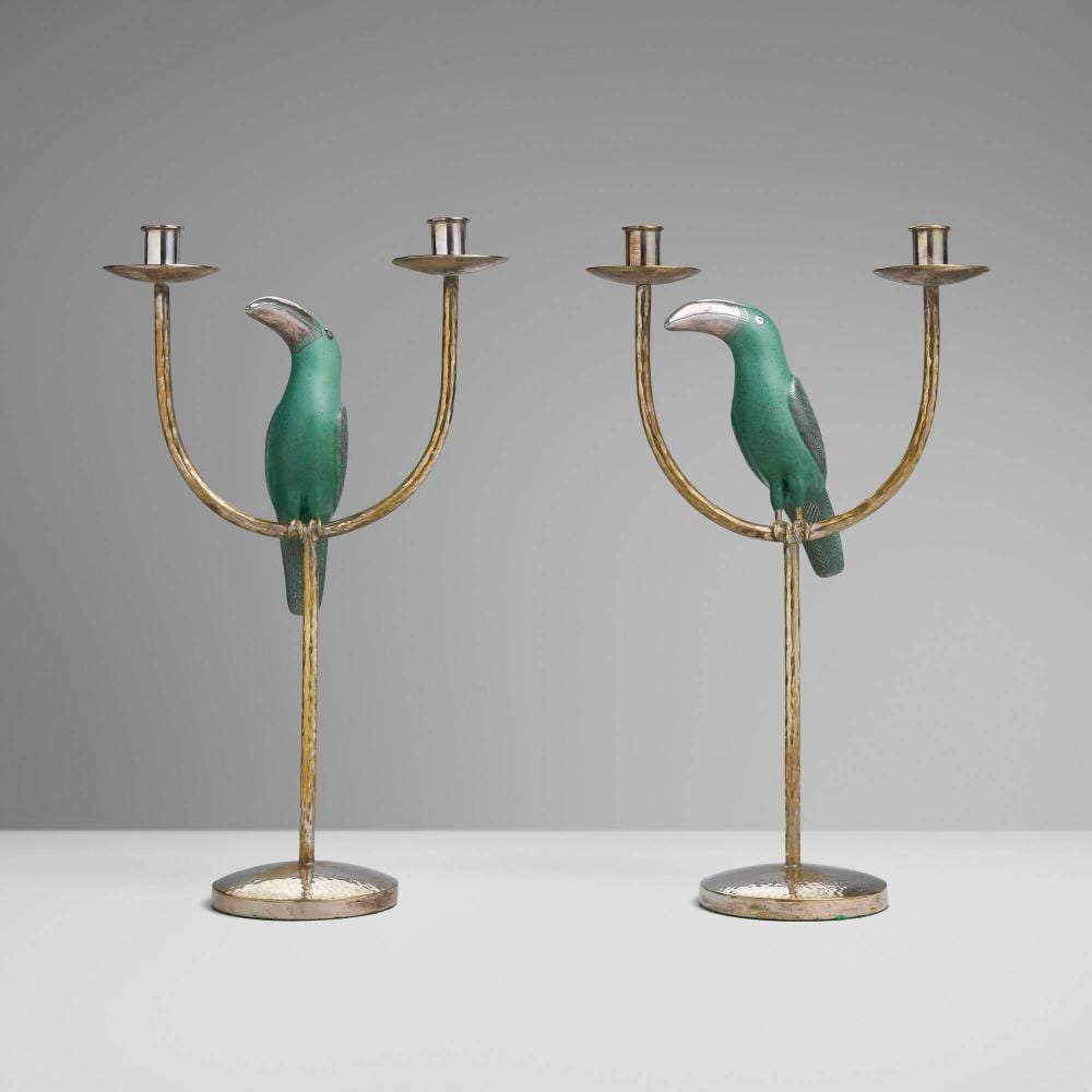 emilia castillo toucan candelabra pair · Wright · 2026-04-30 Emilia Castillo comparable auction result: emilia castillo toucan candelabra pair