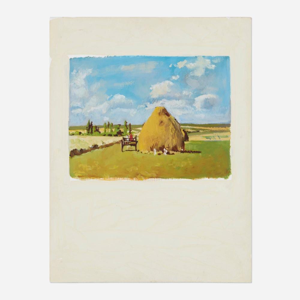 George Deem comparable auction result: george deem little painting