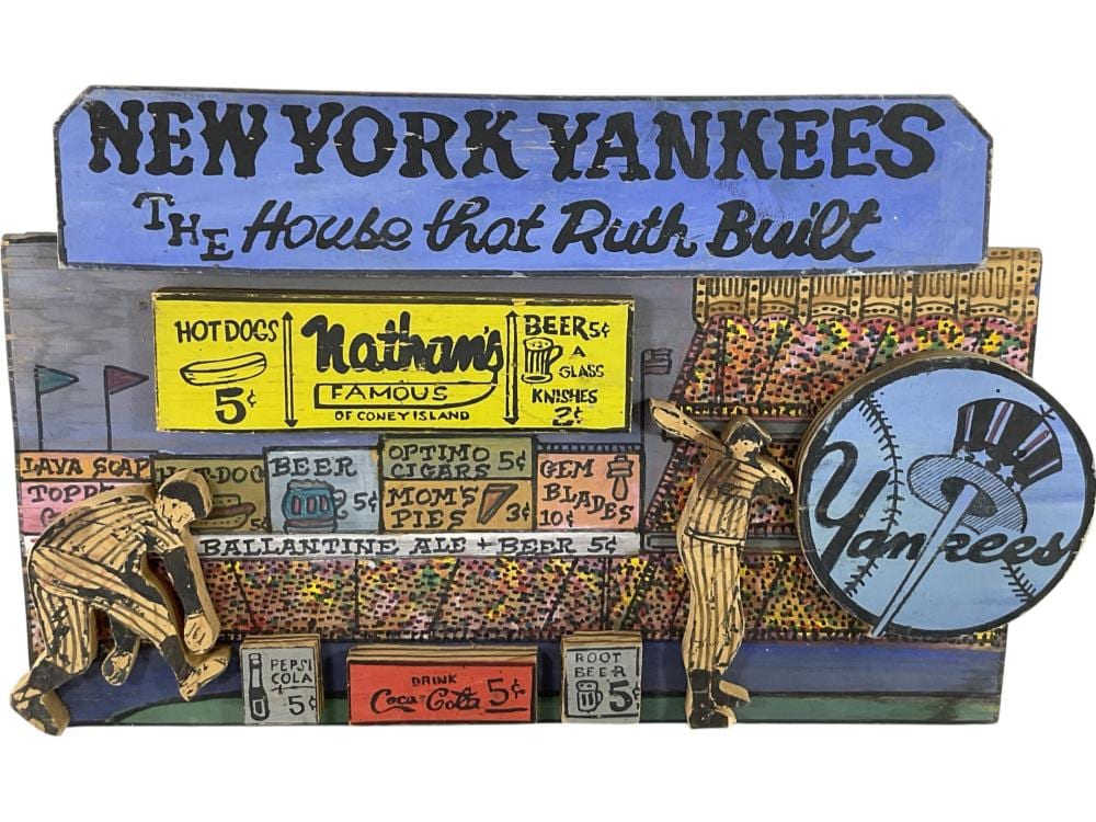 Harry Glaubach comparable auction result: harry glaubach b 1939 mix media on board