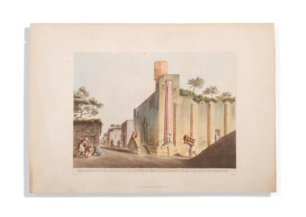 Luigi Mayer comparable auction result: luigi mayer italian german 1755 1803 twenty one plates from views in egypt