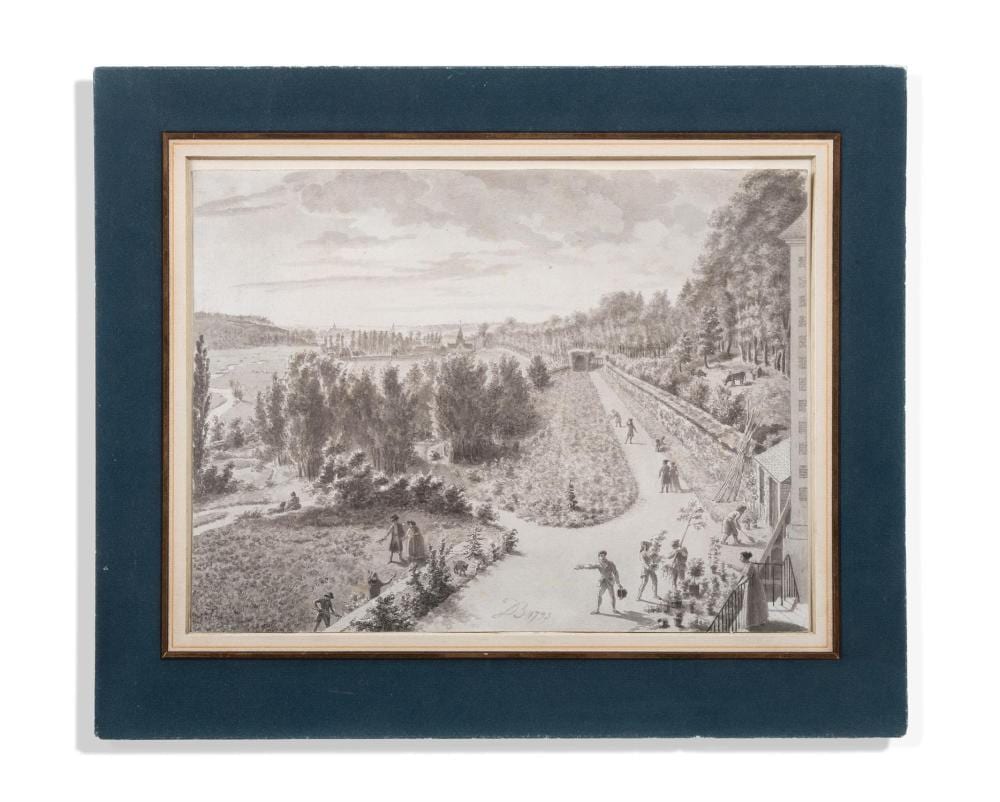 Jean-Jacques de Boissieu comparable auction result: jean jacques de boissieu french 1736 1810 the terrace at malmaison