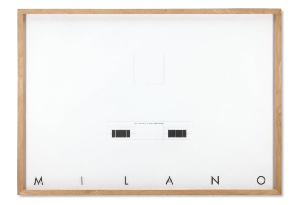 Gerhard Merz comparable auction result: gerhard merz german b 1947 progretta mostra milano project exhibition milan