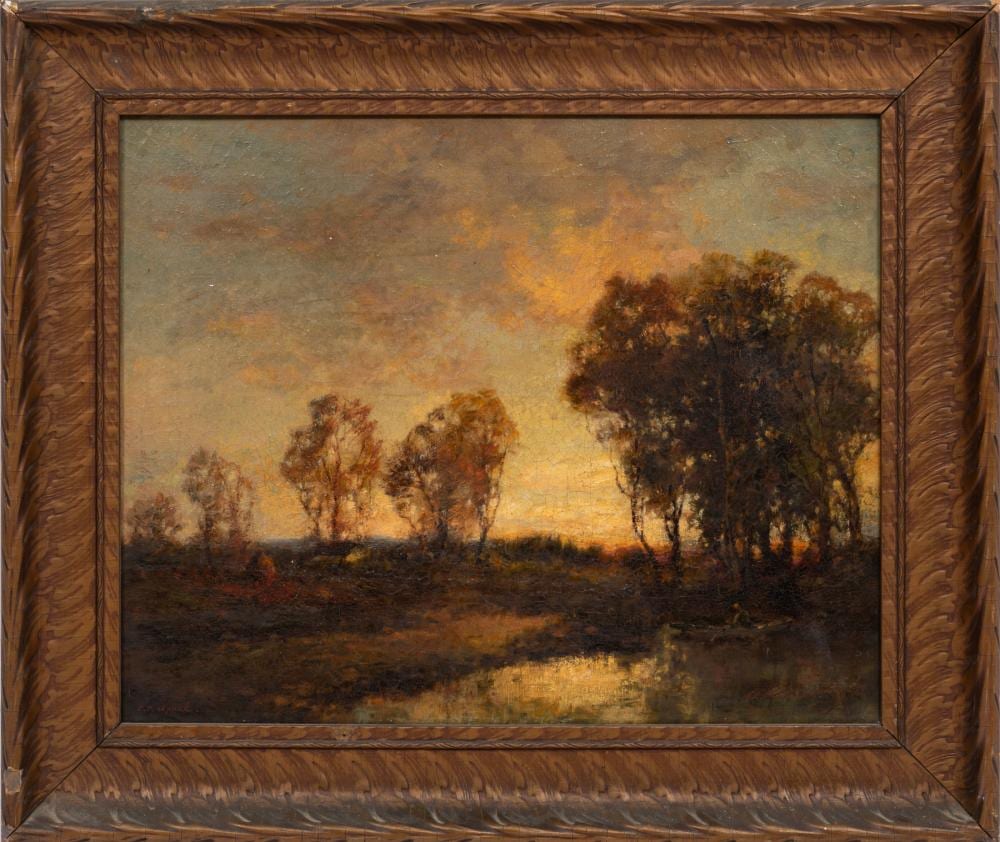 Charles P. Appel comparable auction result: charles p appel american new york 1857 1928 sunset oil on canvas