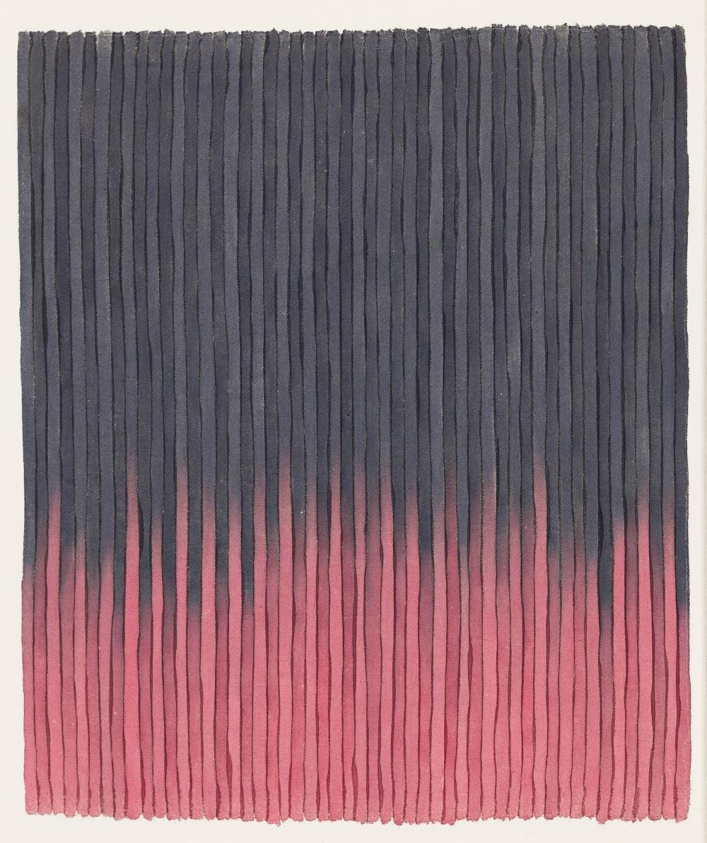 gene davis devil s fork acrylic on unprimed canvas 1980 · Swann Auction Galleries · 2026-05-14 Gene Bernard Davis comparable auction result: gene davis devil s fork acrylic on unprimed canvas 1980