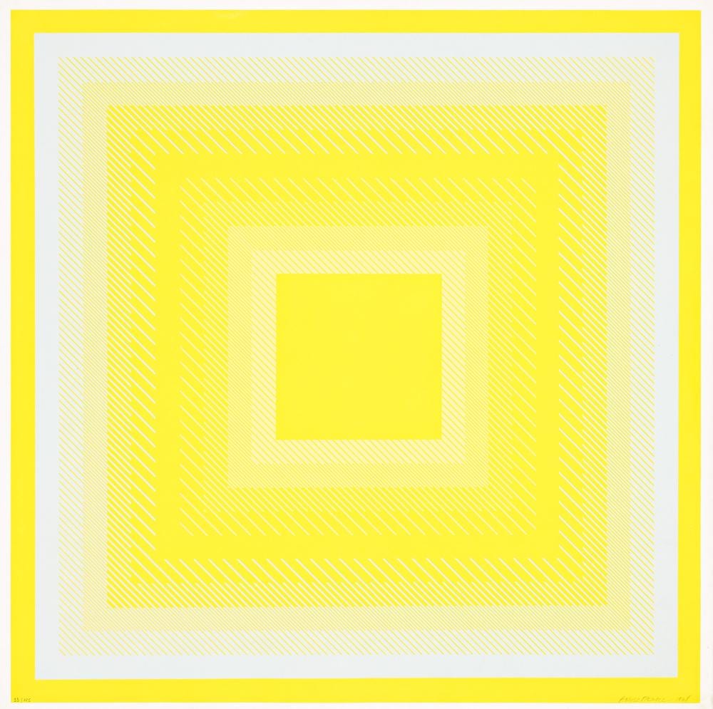 Richard Anuszkiewicz comparable auction result: richard anuszkiewicz untitled from spectral cadmium color screenprint 1968