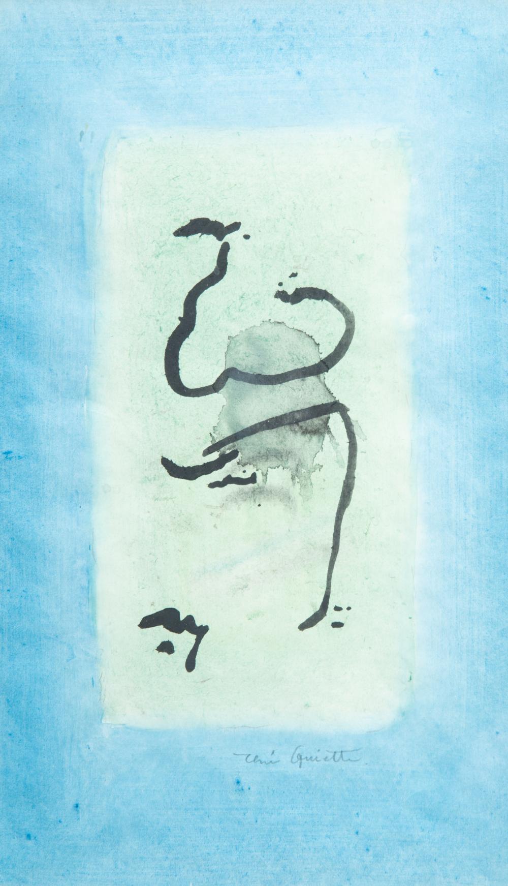 ren guiette 1893 1976 abstract composition ca 1970 watercolour and ink on paper 30 x 17 cm 11 81 x 6 69 in frame 51 x 41 cm 20 07 x 16 14 in · Carlo Bonte Auctions · 2026-05-20 René Guiette comparable auction result: ren guiette 1893 1976 abstract composition ca 1970 watercolour and ink on paper 30 x 17 cm 11 81 x 6 69 in frame 51 x 41 cm 20 07 x 16 14 in