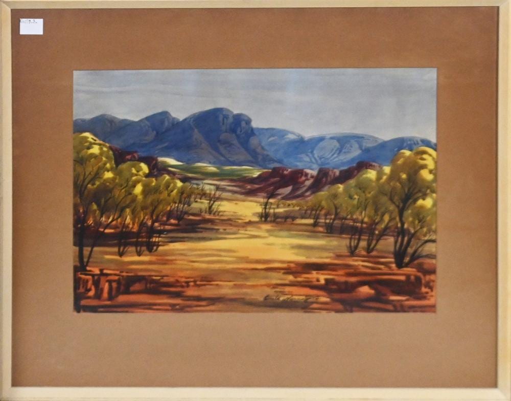 Ewald Namatjira comparable auction result: ewald namatjira australian landscape