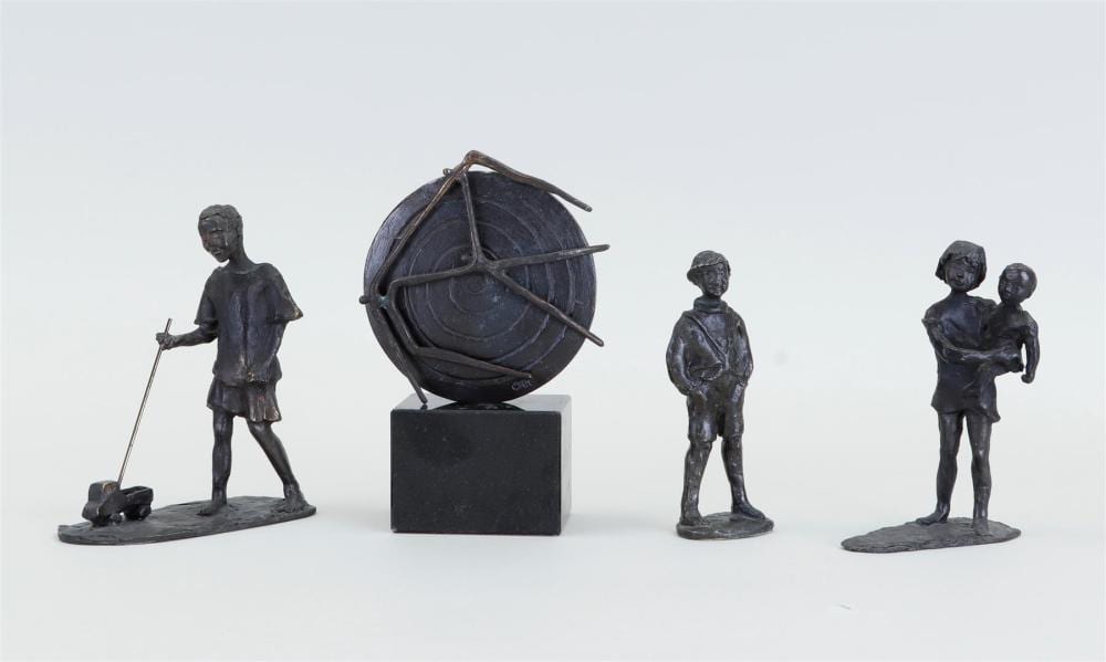 Corry Ammerlaan comparable auction result: corry ammerlaan b 1947 lot of four patinated bronze sculptures