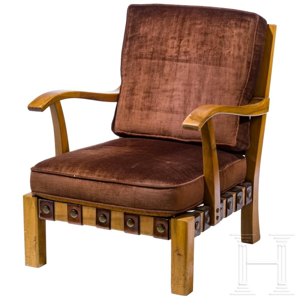 Adolf Hitler comparable auction result: adolf hitler an armchair from his personal room in the rasthaus am chiemsee