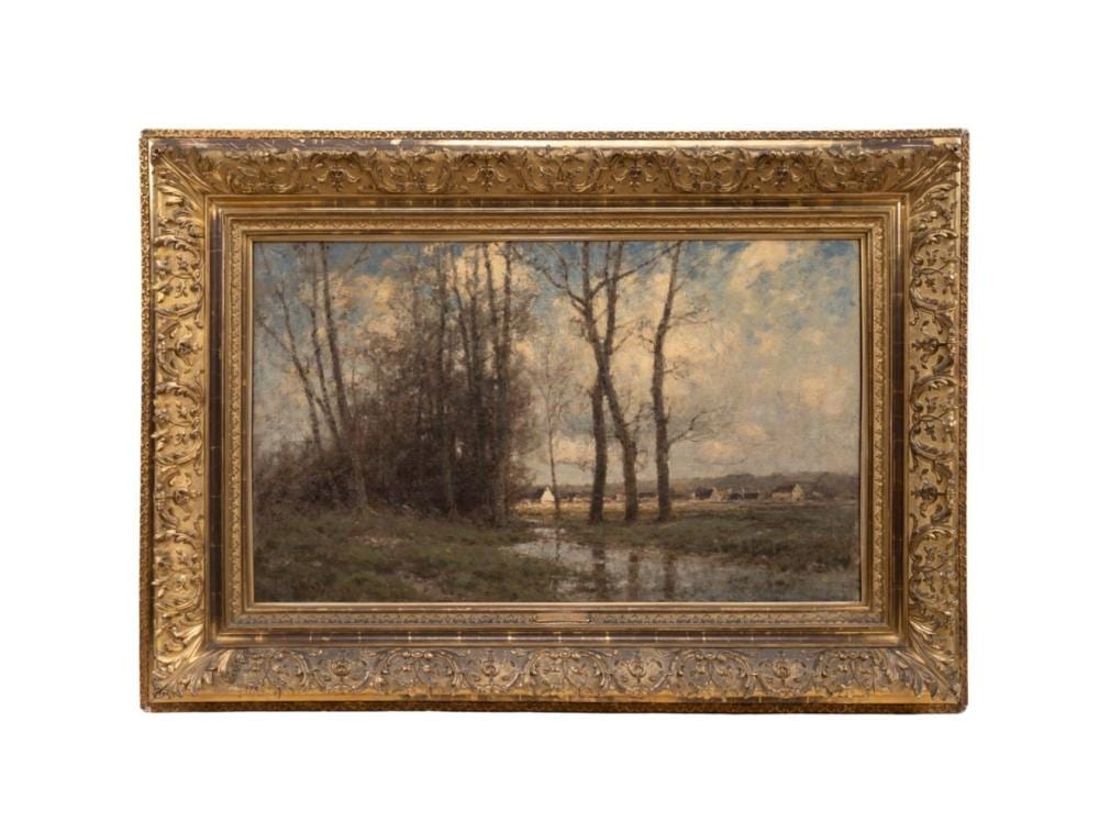 José Weiss comparable auction result: jose weiss oil on canvas landscape 19th 20th c