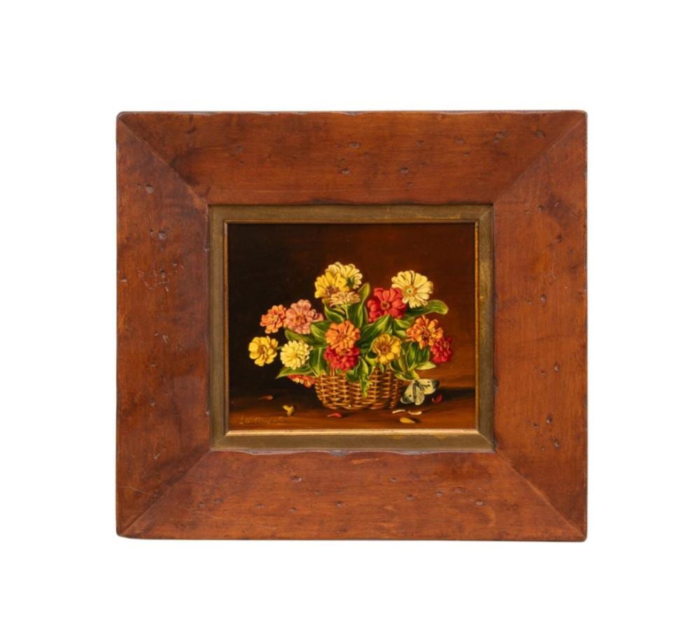Sondra Lipton comparable auction result: sondra lipton still life with zinnias